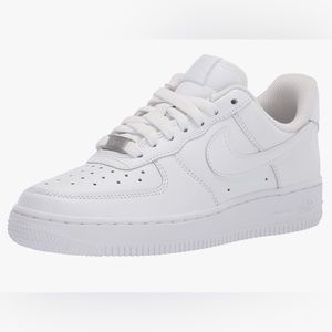 NEW-Nike AirForce 1 ‘07-Brand New-Womens Size 10- White with Silver